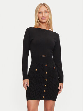 Marciano Guess Guess Džemper haljina 4BGK04 5661Z Crna Bodycon Fit