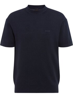 BOSS Boss T-shirt Maglia Uomo Blu scuro Regular Fit
