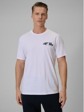 4F 4F T-shirt 4FRSS26TTSHM3992-10S Bianco Regular Fit