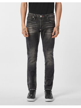 PHILIPP PLEIN PHILIPP PLEIN Jeansy 21113 Szary Straight Leg
