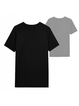 4F 4F T-Shirt S23_TFTSM141 Czarny Comfortable Fit