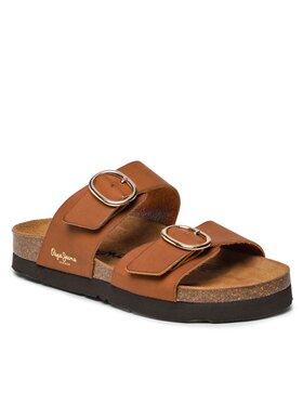 Pepe Jeans Pepe Jeans Natikači Oban California Suede PLS90607 Rjava