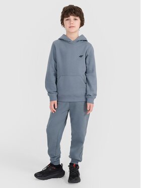 4F 4F Spodnie dresowe 4FJWSS25TTROM1112-46S Zielony Regular Fit