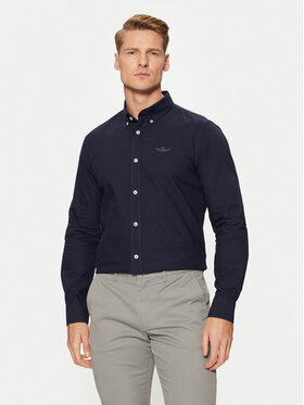 Aeronautica Militare Aeronautica Militare Camicia 242CA1262CT3289 Blu scuro Regular Fit