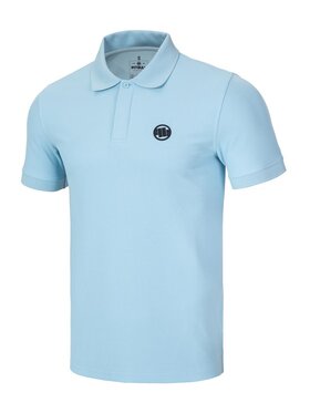 PITBULL PITBULL Polo Koszulka Niebieski jasny Regular Fit