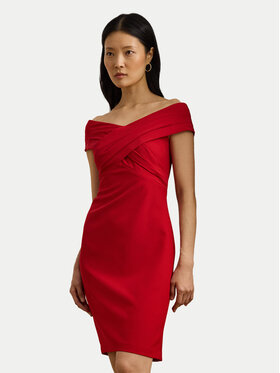 LAUREN RALPH LAUREN LAUREN RALPH LAUREN Koktejlové šaty 253936390009 Červená Slim Fit