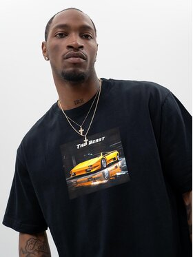 MyStars MyStars T-Shirt 130501 Czarny Oversize