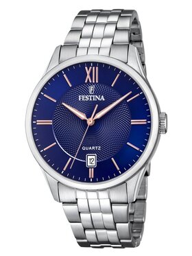 Festina Festina Zegarek F20425/5 Srebrny