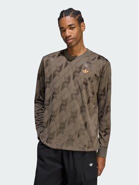 adidas adidas Longsleeve 170089 Brązowy Regular Fit