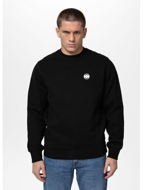 PITBULL PITBULL Bluza Small Logo Czarny Regular Fit