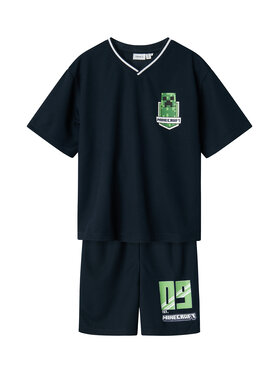 NAME IT NAME IT Súprava Tričko a šortky Mose Minecraft 13240872 Tmavomodrá Regular Fit