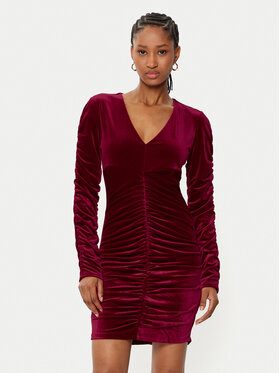 Guess Guess Kokteilinė suknelė W5RK30 KCM62 Raudona Bodycon Fit