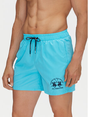 La Martina La Martina Плувни шорти Clint MAM001 PL115 Светлосиньо Regular Fit