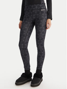 Roxy Roxy Bielizna termoaktywna dolna Daybreak Brushed ERJLW03056 Czarny Slim Fit