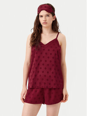 Tommy Hilfiger Tommy Hilfiger Pijama UW0UW05551 Vișiniu Regular Fit
