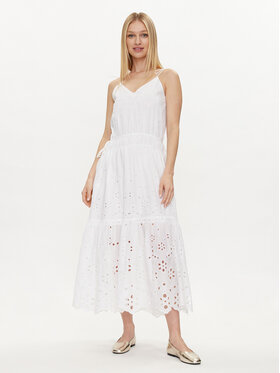 Pepe Jeans Pepe Jeans Φόρεμα καλοκαιρινό Dusana PL953480 Λευκό Regular Fit