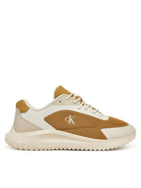 Calvin Klein Jeans Calvin Klein Jeans Sneakersy Eva Runner Low Mesh Mix YM0YM01185 Żółty