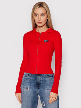 Tommy Jeans Tommy Jeans Felpa DW0DW11717 Rosso Slim Fit