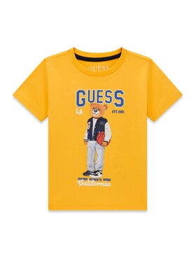 Guess Kids Guess Kids T-Shirt 183054 Żółty Classic Fit