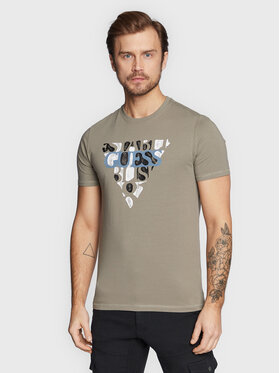 Guess Guess T-shirt M3RI12 J1314 Vert Slim Fit