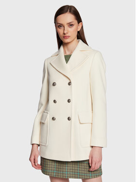 MAX&Co. MAX&Co. Vlněný kabát Elenco 70810623 Béžová Regular Fit