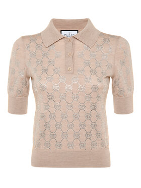 PHILIPP PLEIN PHILIPP PLEIN Polokošeľa 14717 Béžová Regular Fit