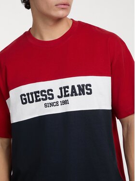 Guess Jeans Guess Jeans T-Shirt 175283 Czerwony Classic Fit