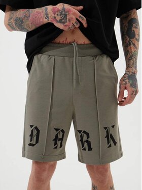 Machinist Machinist Szorty materiałowe Krótkie Spodenki Dresowe Męskie Khaki Machinist Dark XL Khaki Regular Fit