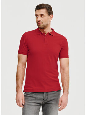 Pako Lorente Pako Lorente Polo P25SF-TX-003 Czerwony Classic Fit