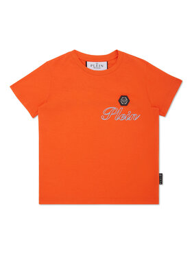 PHILIPP PLEIN PHILIPP PLEIN T-Shirt 28187 Pomarańczowy Regular Fit