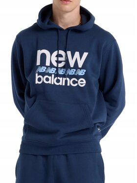 New Balance New Balance Bluza MT51941NNY Niebieski Standard Fit