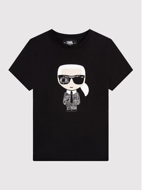 KARL LAGERFELD KARL LAGERFELD T-Shirt Z25370 M Czarny Regular Fit