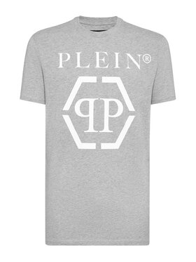 PHILIPP PLEIN PHILIPP PLEIN T-Shirt 8733 Szary Regular Fit