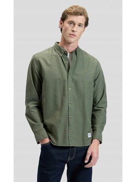 Lee Lee Koszula Workwear Button Down Zielony Relaxed Fit