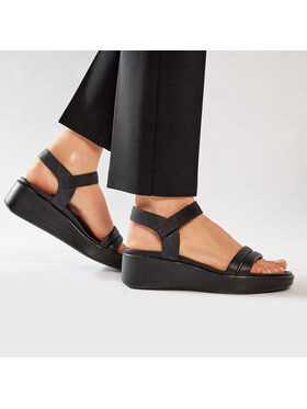 ECCO ECCO Sandały Flowt Wedge Lx W 27330351052 Czarny