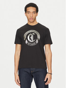 Just Cavalli Just Cavalli T-Shirt 78OAHT14 Μαύρο Regular Fit