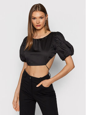 For Love & Lemons For Love & Lemons Блуза Joanna CT1727 Черен Cropp Fit