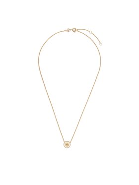 Tory Burch Tory Burch Намисто Kira Enamel Pendant 90549 Білий