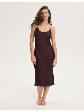 Esotiq Esotiq Koszula nocna 46001 Bordowy Regular Fit