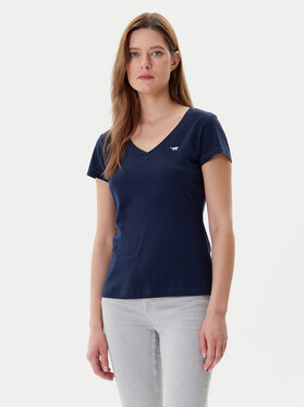 Mustang Mustang Marškinėliai Beverly 1016517 Tamsiai mėlyna Slim Fit
