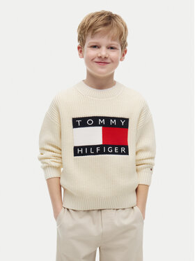 Tommy Hilfiger Tommy Hilfiger Megztinis Heritage KB0KB10071 Šviesiai smėlinė Regular Fit