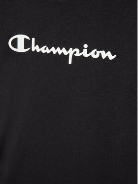 Champion T-shirt Contrast Script Logo 404541 Crna Regular Fit