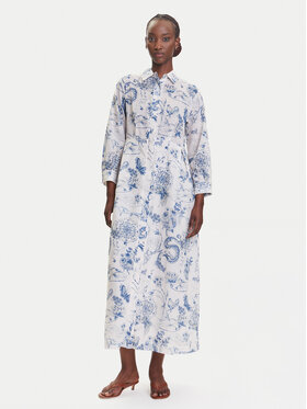 Fracomina Fracomina Hemdkleid FJ25SD3004W621N4 Blau Regular Fit