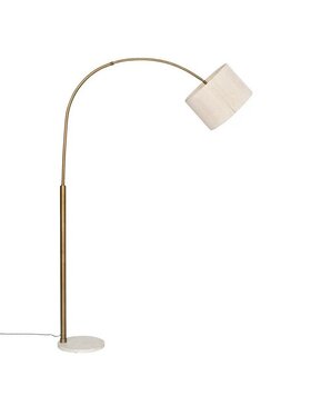 MIAhome MIAhome Lampa podłogowa z marmurem PERRETXIKO 190 cm Złoty