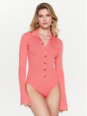 Patrizia Pepe Patrizia Pepe Body 8K0088/K9J5-R765 Rózsaszín Slim Fit