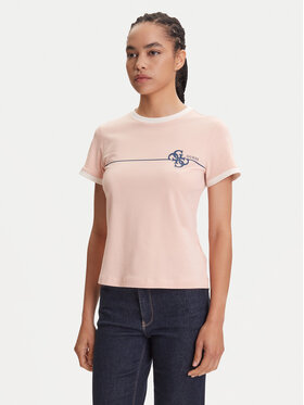 Guess Guess T-shirt V5YI01 J1314 Ružičasta Regular Fit