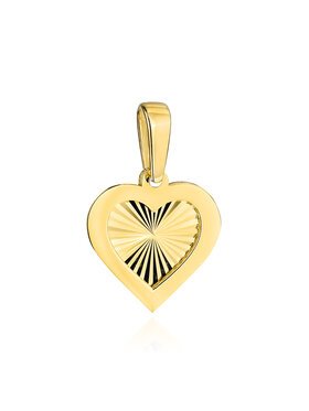 Fugart Fugart Naszyjnik Zawieszka złota diamentowane serce w oprawie FUG6-37-Z00542-2 Złoty