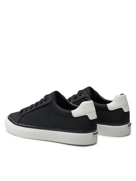 Calvin Klein Superge Vulc Lace Up Diam Fox Mono Jacq HW0HW01907 Črna