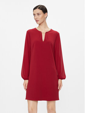 Rinascimento Rinascimento Коктейлна рокля CFC0116242003 Червен Relaxed Fit
