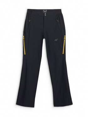 4F 4F Spodnie outdoor HALNY Czarny Regular Fit